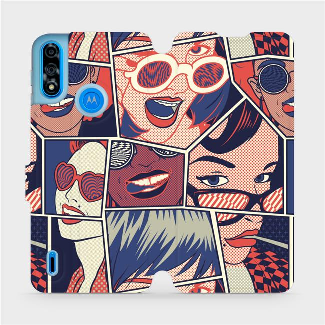 Flipové pouzdro Mobiwear - Motorola Moto E7 Power - VP18P Komiks