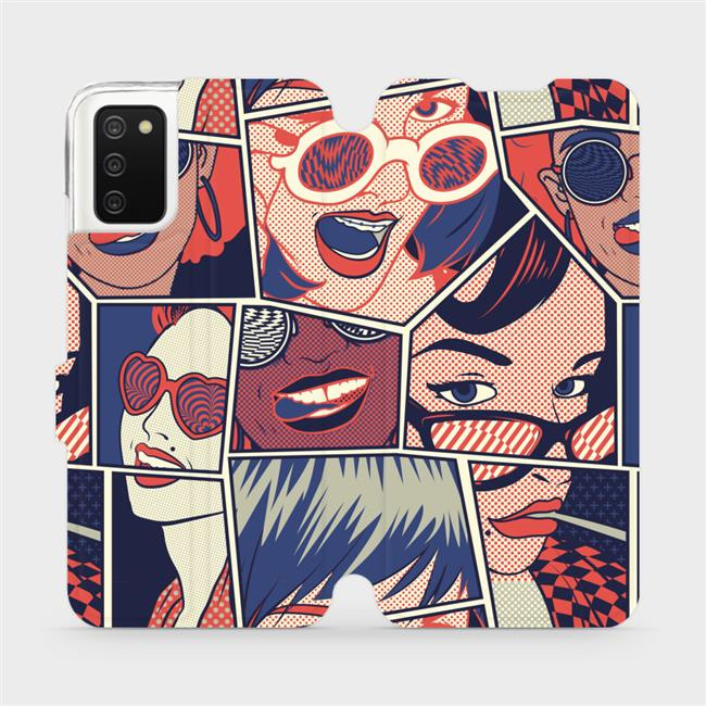 Flipové pouzdro Mobiwear - Samsung Galaxy A02S - VP18P Komiks