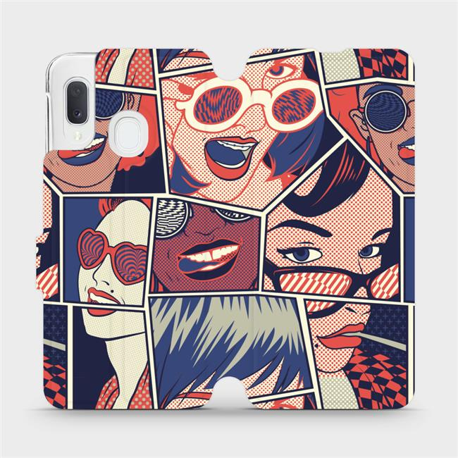 Flipové pouzdro Mobiwear - Samsung Galaxy A20e - VP18P Komiks