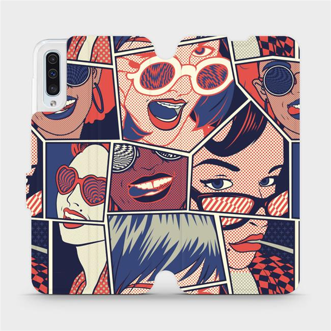 Flipové pouzdro Mobiwear - Samsung Galaxy A50 - VP18P Komiks