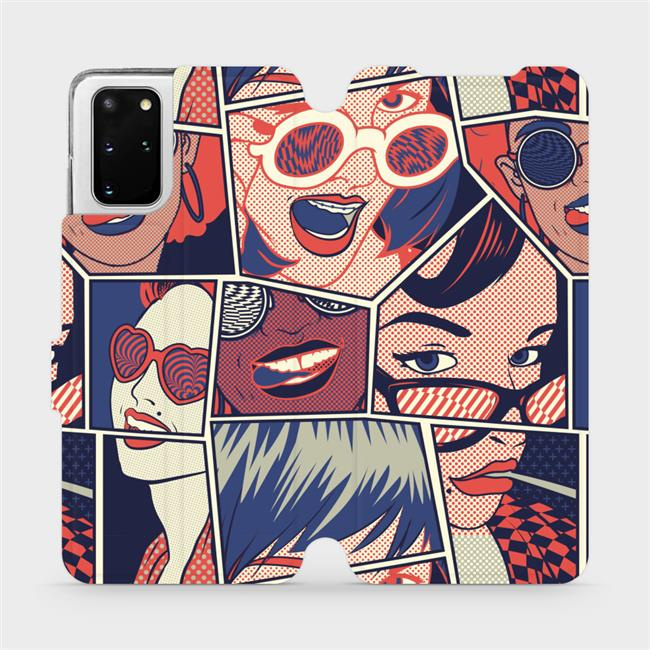 Flipové pouzdro Mobiwear - Samsung Galaxy S20 Plus - VP18P Komiks