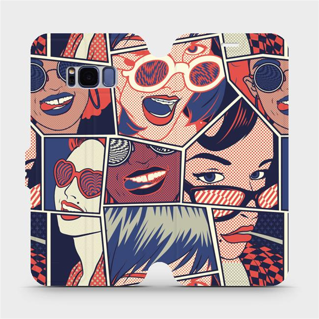 Flipové pouzdro Mobiwear - Samsung Galaxy S8 - VP18P Komiks
