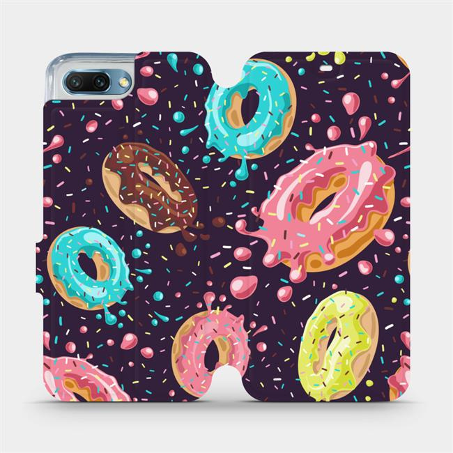 Flipové pouzdro Mobiwear - Honor 10 - VP19S Donutky