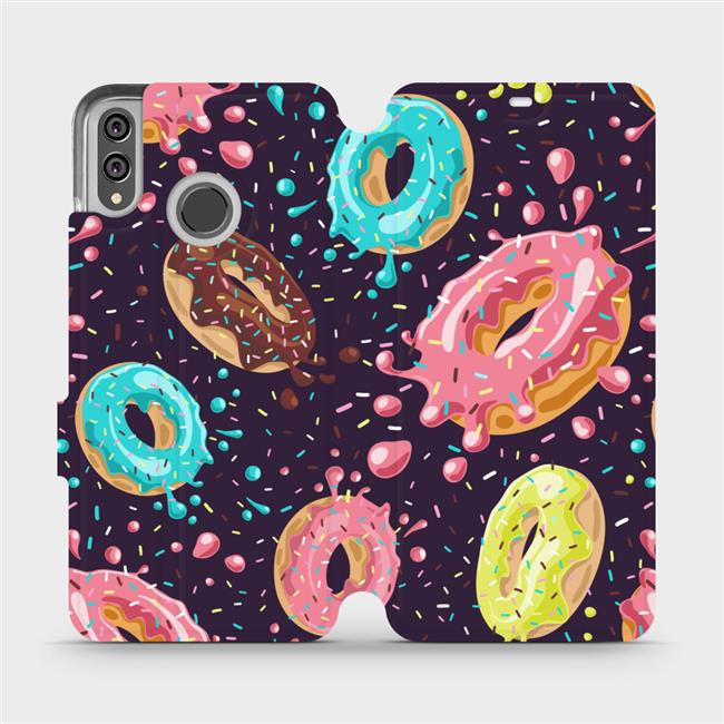 Flipové pouzdro Mobiwear - Honor 8X - VP19S Donutky