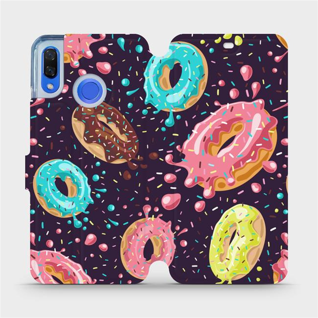 Flipové pouzdro Mobiwear - Huawei Nova 3 - VP19S Donutky