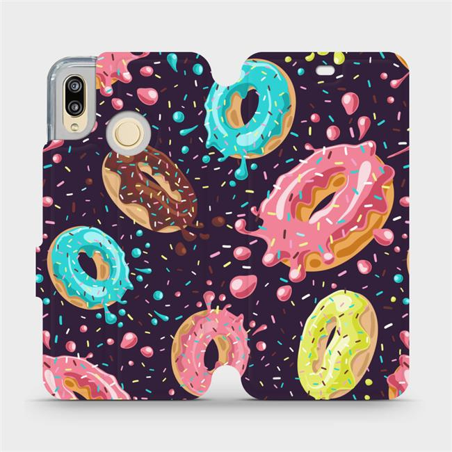 Flipové pouzdro Mobiwear - Huawei P20 Lite - VP19S Donutky