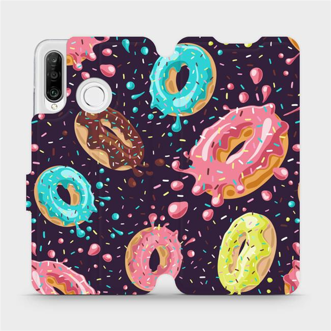 Flipové pouzdro Mobiwear - Huawei P30 Lite - VP19S Donutky