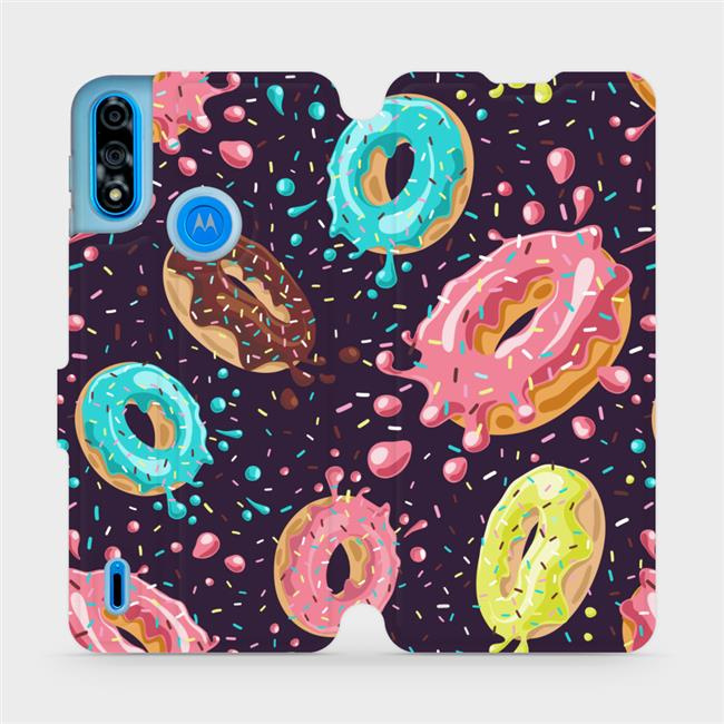 Flipové pouzdro Mobiwear - Motorola Moto E7 Power - VP19S Donutky