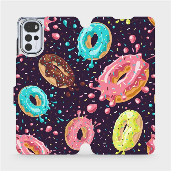Flipové pouzdro Mobiwear - Motorola Moto G22 - VP19S Donutky
