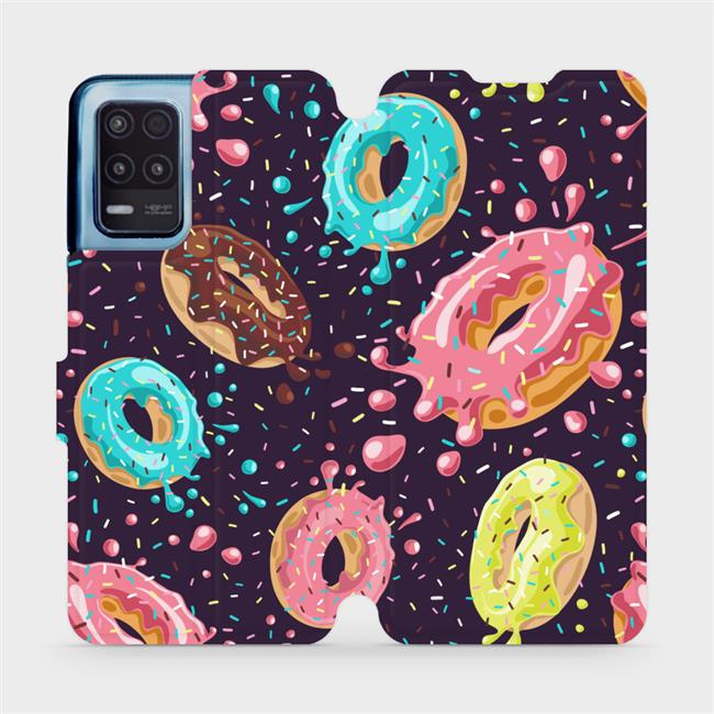 Flipové pouzdro Mobiwear - Realme 8 5G - VP19S Donutky