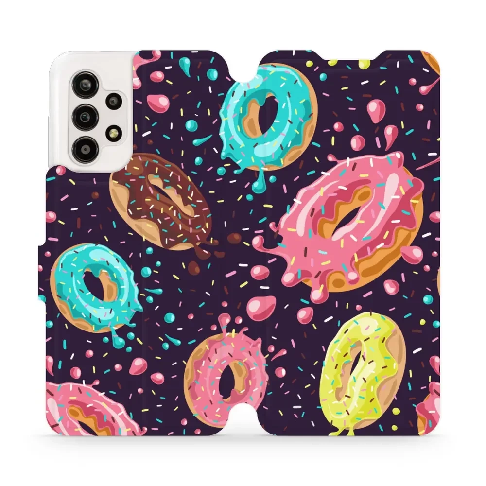 Flipové pouzdro Mobiwear - Samsung Galaxy A13 - VP19S Donutky