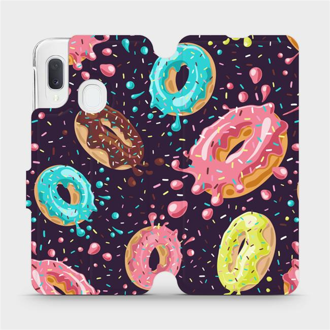 Flipové pouzdro Mobiwear - Samsung Galaxy A20e - VP19S Donutky