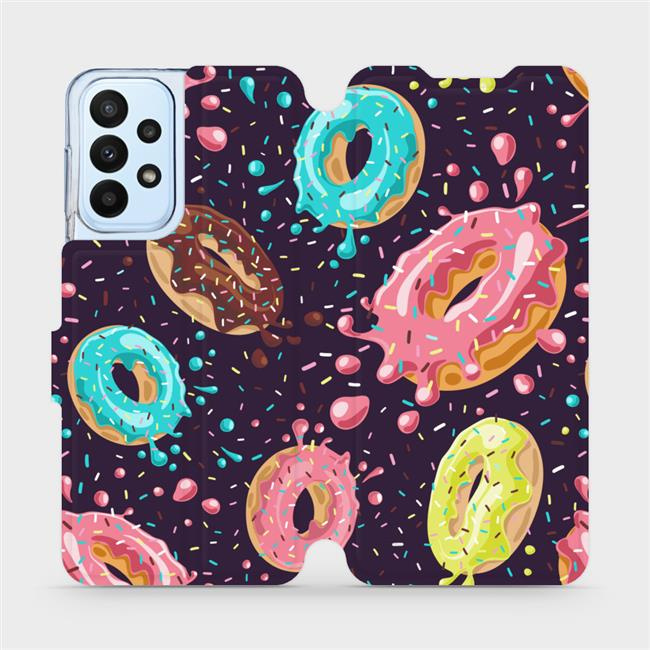 Flipové pouzdro Mobiwear - Samsung Galaxy A23 / A23 5G VP19S Donutky