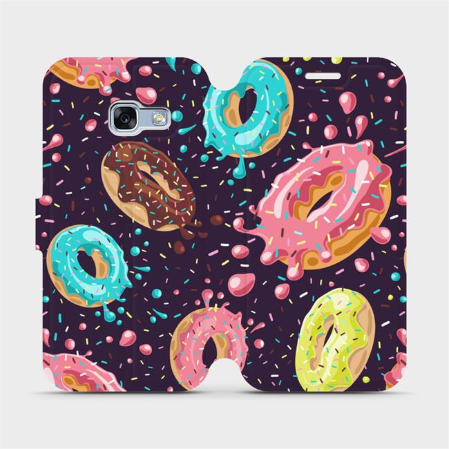 Flipové pouzdro Mobiwear - Samsung Galaxy A3 2017 - VP19S Donutky