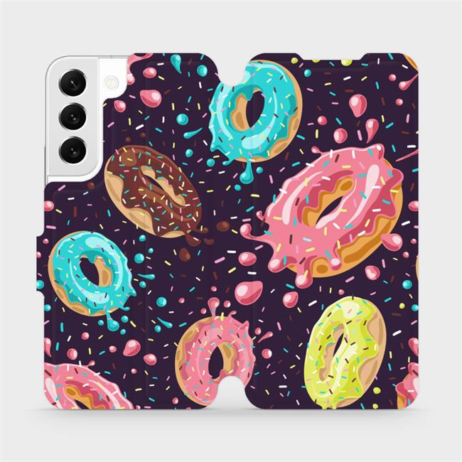 Flipové pouzdro Mobiwear - Samsung Galaxy S22 - VP19S Donutky