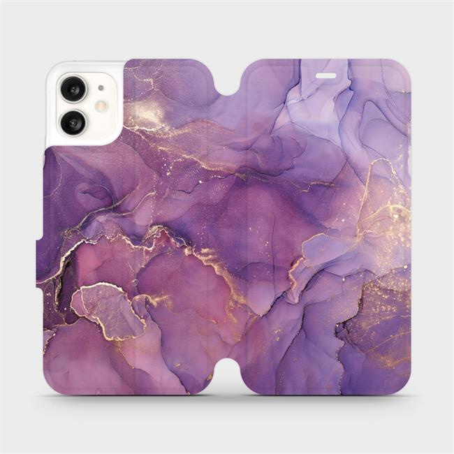 Flipové pouzdro Mobiwear - Apple iPhone 11 - VP20S Fialový mramor