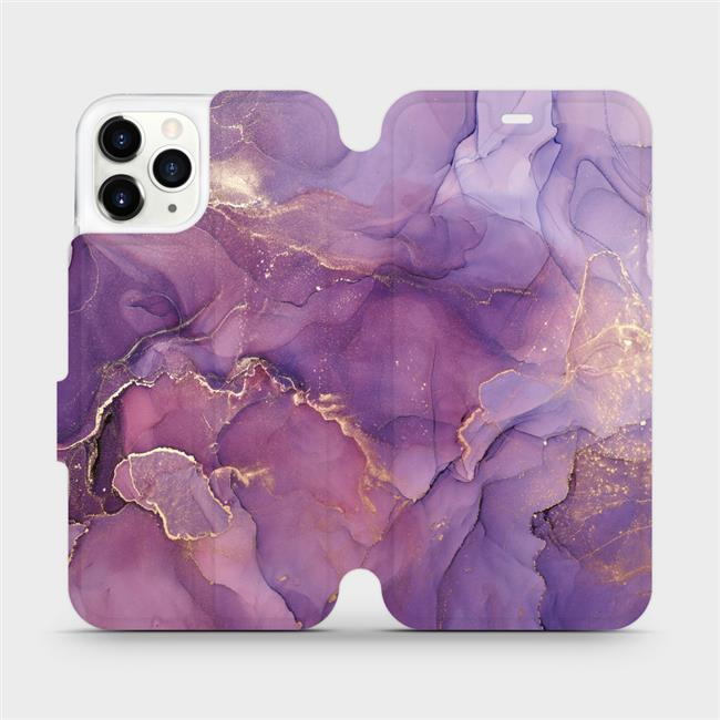 Flipové pouzdro Mobiwear - Apple iPhone 11 Pro - VP20S Fialový mramor