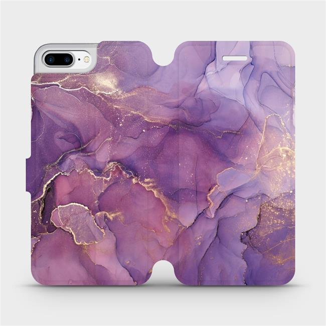 Flipové pouzdro Mobiwear - Apple iPhone 7 Plus - VP20S Fialový mramor
