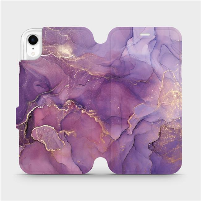 Flipové pouzdro Mobiwear - Apple iPhone XR - VP20S Fialový mramor
