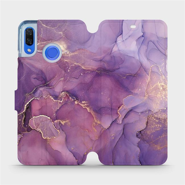 Flipové pouzdro Mobiwear - Huawei Nova 3 - VP20S Fialový mramor
