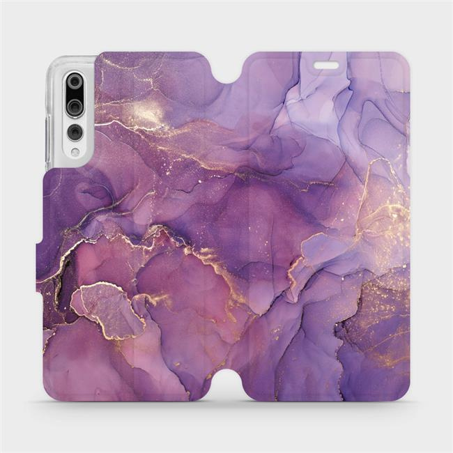 Flipové pouzdro Mobiwear - Huawei P20 Pro - VP20S Fialový mramor