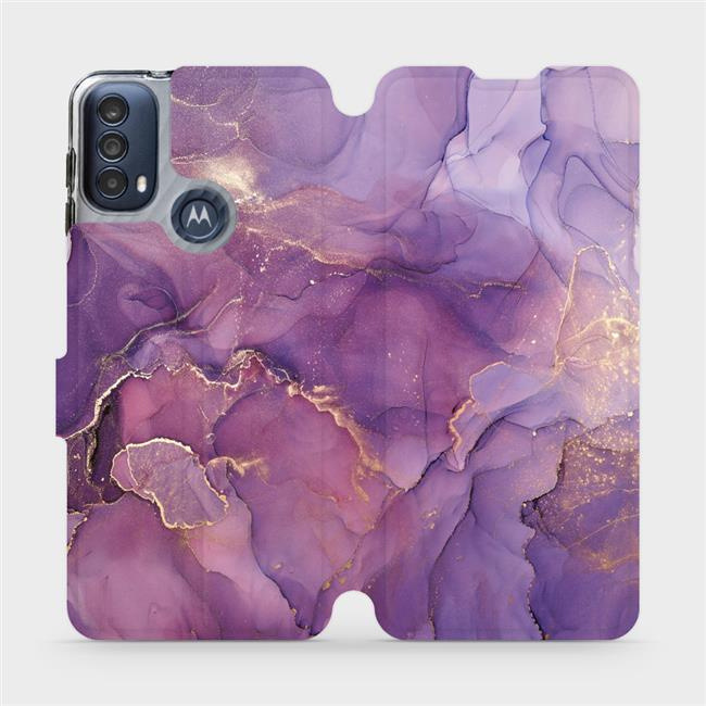 Flipové pouzdro Mobiwear - Motorola Moto E40 - VP20S Fialový mramor
