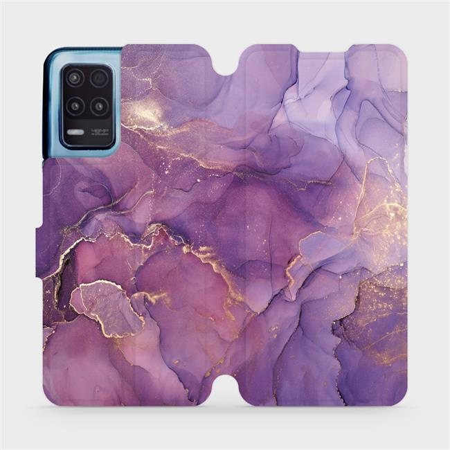 Flipové pouzdro Mobiwear - Realme 8 5G - VP20S Fialový mramor