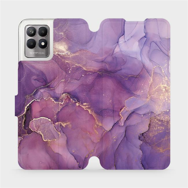 Flipové pouzdro Mobiwear - Realme 8i - VP20S Fialový mramor