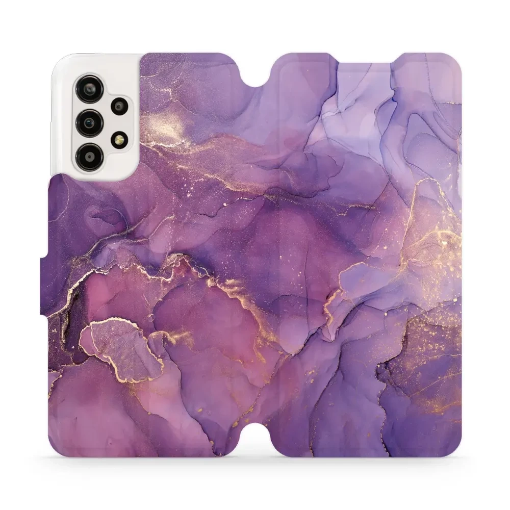 Flipové pouzdro Mobiwear - Samsung Galaxy A13 - VP20S Fialový mramor