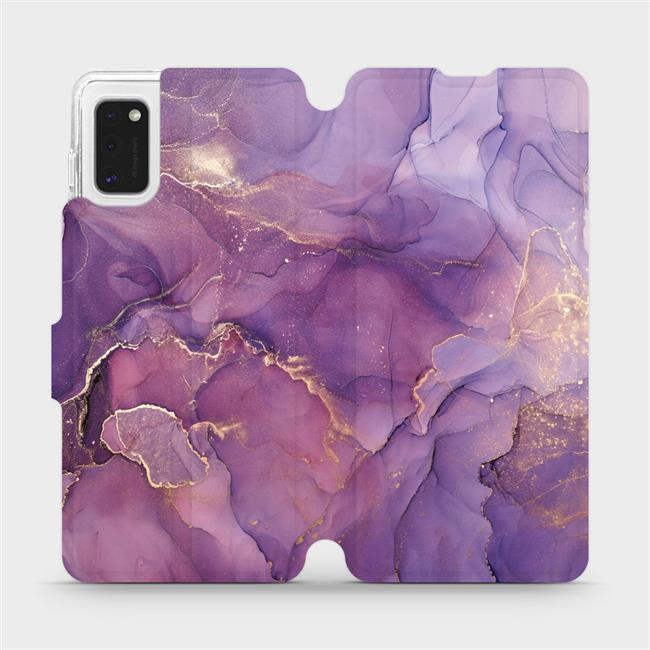 Flipové pouzdro Mobiwear - Samsung Galaxy A41 - VP20S Fialový mramor