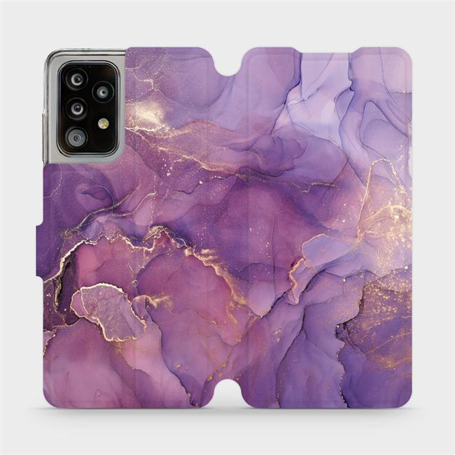 Flipové pouzdro Mobiwear - Samsung Galaxy A52s 5G - VP20S Fialový mramor