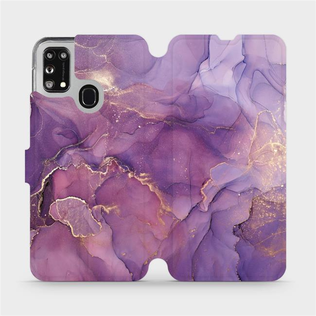 Flipové pouzdro Mobiwear - Samsung Galaxy M21 - VP20S Fialový mramor