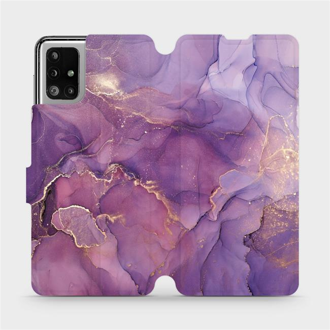 Flipové pouzdro Mobiwear - Samsung Galaxy M51 - VP20S Fialový mramor