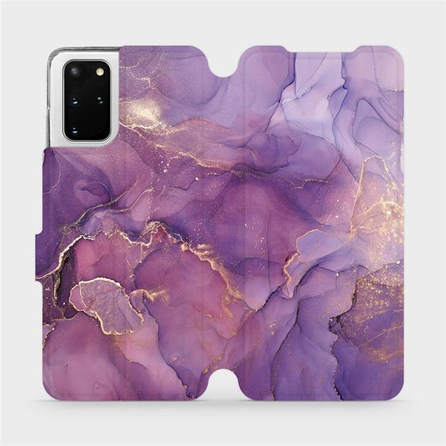 Flipové pouzdro Mobiwear - Samsung Galaxy S20 Plus - VP20S Fialový mramor