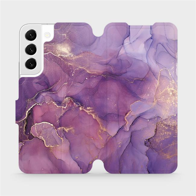 Flipové pouzdro Mobiwear - Samsung Galaxy S22 - VP20S Fialový mramor