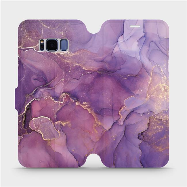 Flipové pouzdro Mobiwear - Samsung Galaxy S8 - VP20S Fialový mramor