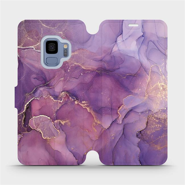 Flipové pouzdro Mobiwear - Samsung Galaxy S9 - VP20S Fialový mramor