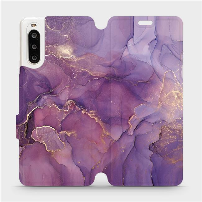 Flipové pouzdro Mobiwear - Sony Xperia 10 II - VP20S Fialový mramor