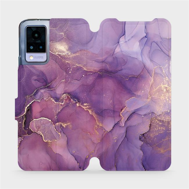 Flipové pouzdro Mobiwear - Vivo V21 5G - VP20S Fialový mramor