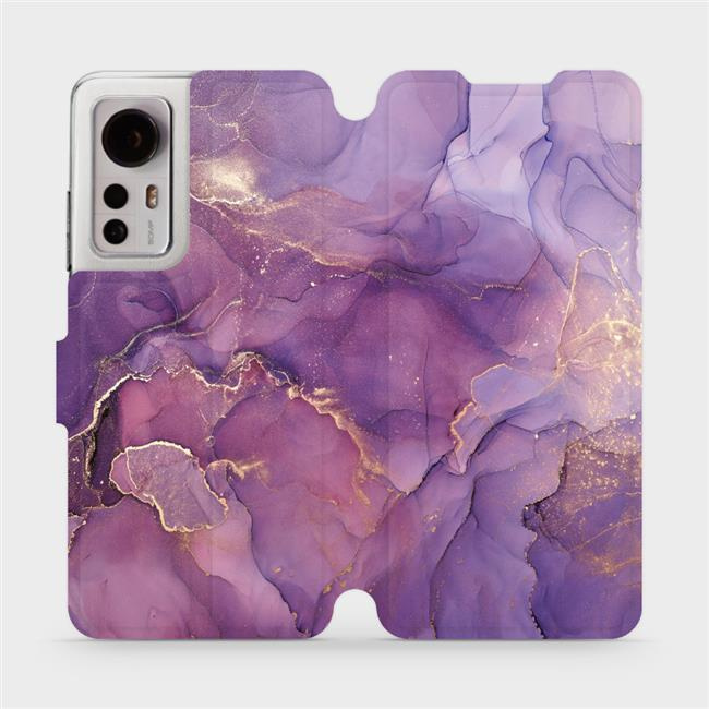 Flipové pouzdro Mobiwear - Xiaomi 12 - VP20S Fialový mramor