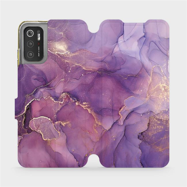 Flipové pouzdro Mobiwear - Xiaomi POCO M3 Pro 5G - VP20S Fialový mramor