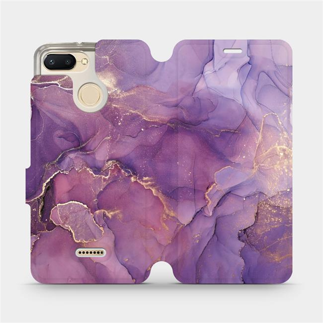 Flipové pouzdro Mobiwear - Xiaomi Redmi 6 - VP20S Fialový mramor