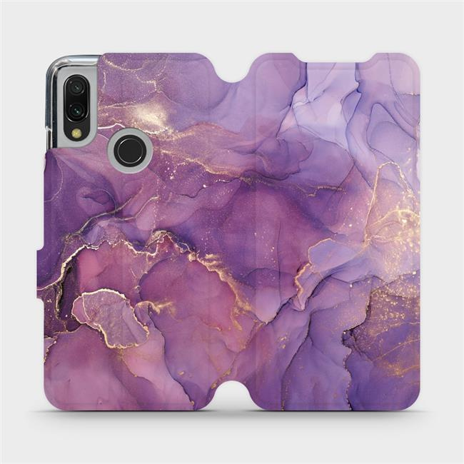 Flipové pouzdro Mobiwear - Xiaomi Redmi 7 - VP20S Fialový mramor