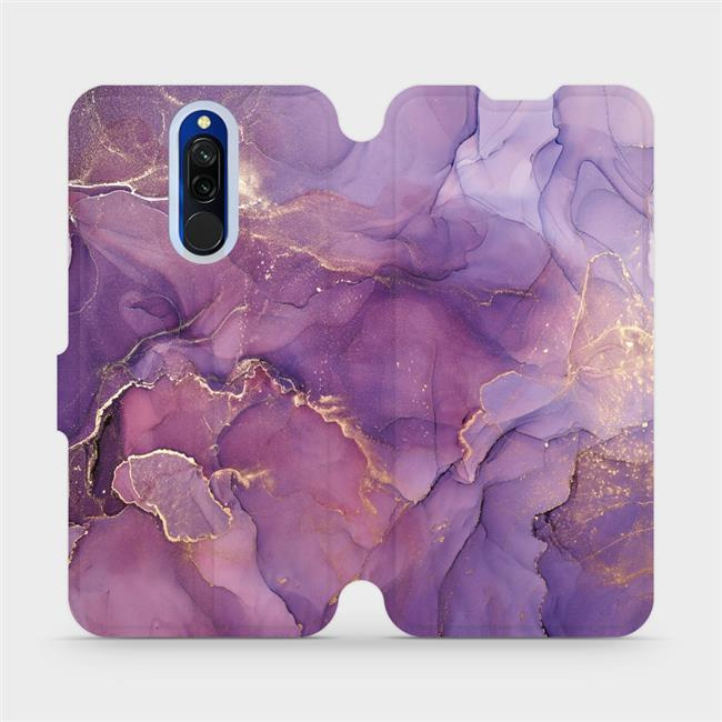 Flipové pouzdro Mobiwear - Xiaomi Redmi 8 - VP20S Fialový mramor
