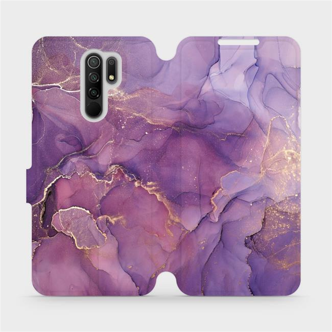 Flipové pouzdro Mobiwear - Xiaomi Redmi 9 - VP20S Fialový mramor