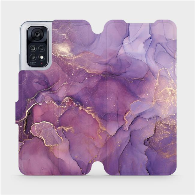 Flipové pouzdro Mobiwear - Xiaomi Redmi Note 11 - VP20S Fialový mramor