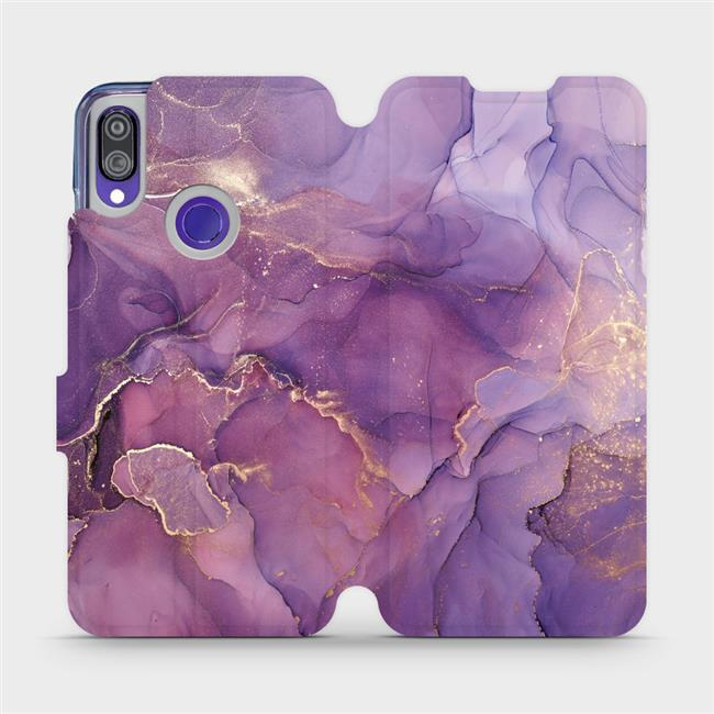 Flipové pouzdro Mobiwear - Xiaomi Redmi Note 7 - VP20S Fialový mramor