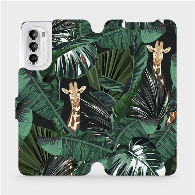 Flipové pouzdro Mobiwear - Motorola Moto G52 - VP06P Žirafky