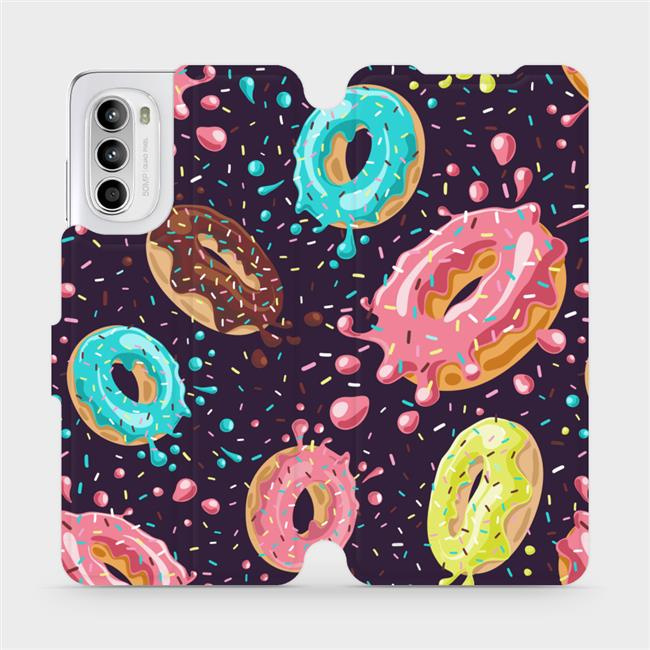 Flipové pouzdro Mobiwear - Motorola Moto G52 - VP19S Donutky