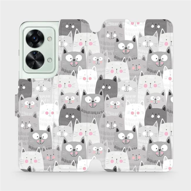Flipové pouzdro Mobiwear - OnePlus Nord 2T 5G - M099P Kočičky